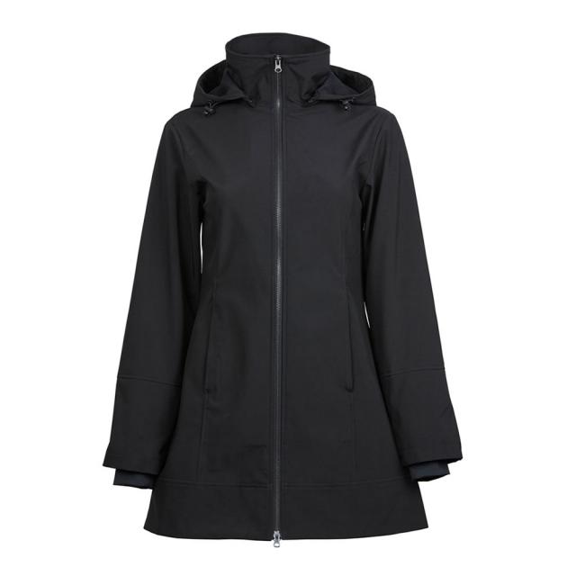 Dublin Remy Showerproof Soft Zip Jacket with Hood Black