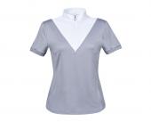 Dublin Black Adele Contrast Trim Short Sleeve Comp Shirt Silver