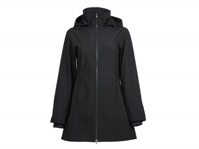 Dublin Remy Showerproof Soft Zip Jacket with Hood Black