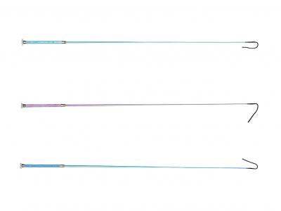 Dublin Shimmer Fibreglass Dressage Whip Teal, Purple & Blue