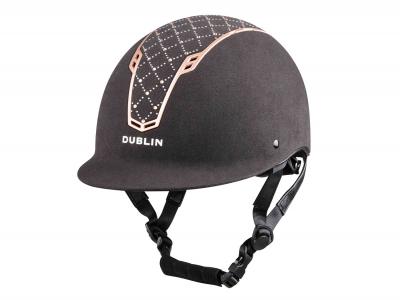 Dublin DB Primo Diamond Helmet Black/Rose Gold