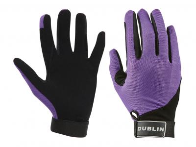 Dublin Meshback Riding Gloves Purple