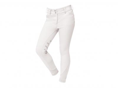 Dublin Prime Gel Youth Knee Patch Breeches White